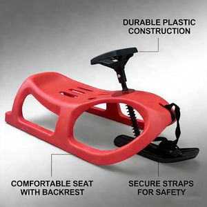 Motoneige en plastique pour enfants, lisse et facile à glisser, sûre et stable, un outil magique pour s'amuser sur la glace et la neige en plein air - Product Image 3