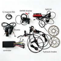 Kit Contrôleur Moteur 50A 2000W 48V 52V 60V 72V pour Trottinette Électrique, Moto, Vélo – Pièces avec Capteur Hall et Contrôleur à Onde Sinusoïdale