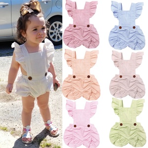 Nuovo <span class=keywords><strong>Nato</strong></span> Vestiti Del Bambino Per La Ragazza 100% Biancheria tuta del bambino appena <span class=keywords><strong>nato</strong></span> ragazzi ragazze bambino bambini solido bianco ruffle biancheria pagliaccetto - Product Image 2