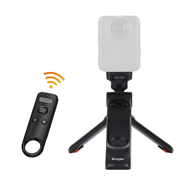 KingMa Professional BM-T1 3-in-1 Wireless Tripod Grip Silicone Plastic for Action Cameras 30m Control Type-C Rechargeable 360