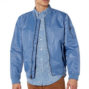 Blouson bomber léger zippé <span class=keywords><strong>Levis</strong></span> pour homme, style streetwear, polyester/coton, bleu, neuf, non rembourré, taille M - Product Image 2