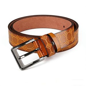 Cinturón para Hombre, Bluflut, Clásico, Vintage, Hebilla de Pin, Cinturón de Cuero Personalizado de Lujo, Hebilla de Pin Personalizada para Hombre - Product Image 3