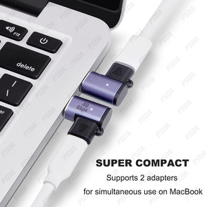 อะแดปเตอร์ USB-<span class=keywords><strong>C</strong></span> แบบแม่เหล็ก 90 องศา หัวต่อ USB-<span class=keywords><strong>C</strong></span> ตัวผู้ เป็น USB-<span class=keywords><strong>C</strong></span> ตัวเมีย รองรับ PD 100W ชาร์จเร็ว 40Gbps สำหรับ MacBook Pro/Air - Product Image 3