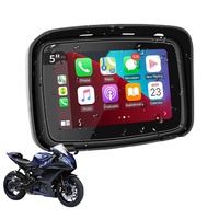 Navigateur GPS universel KLYDE avec écran tactile de 5 pouces, affichage portable pour moto, Android Auto, Apple Carplay sans fil, garantie d'un an