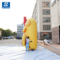 Arche publicitaire gonflable personnalisée en forme de croustilles pour événements commerciaux en extérieur, promotion de marque et décoration