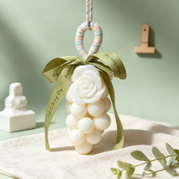Savon suspendu Macaron Raisin, formule douce naturelle, emballé en boîte, cadeau de Saint-Valentin, cadeaux de fête, vente en gros