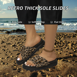 Chanclas de Verano Retro con Suela Gruesa Antideslizante, de Color Sólido, Extra Grandes, con Punta Redonda, Suela de Goma, Parte Superior de PU, Marca YX - Product Image 3