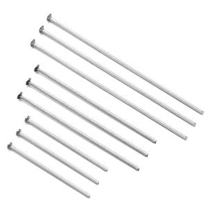 Alfileres <span class=keywords><strong>de</strong></span> cabeza <span class=keywords><strong>de</strong></span> T <span class=keywords><strong>de</strong></span> acero inoxidable para fabricación <span class=keywords><strong>de</strong></span> joyas, alfileres <span class=keywords><strong>de</strong></span> cabeza plana, accesorios <span class=keywords><strong>de</strong></span> joyería, diámetro 0,5/0,6/0,7 - Product Image 2