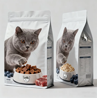 Sacs d'emballage personnalisés en CPP avec fermeture éclair pour aliments pour animaux de compagnie de qualité alimentaire, 3 kg, 5 kg, 15 kg, 25 kg, pour chiens et chats