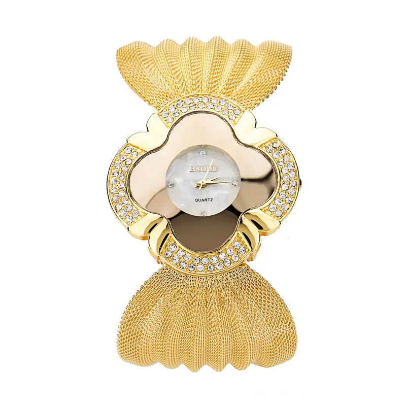 Ladies Watch Gift Europe and America Fashion Luxury Bracelet Watch Bright Diamond Butterfly Mesh Ladies Quartz Watch Wholesale