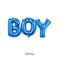 Ballons en aluminium lettres BÉBÉ pour décoration de fond de fête de naissance, 1er anniversaire, baptême
