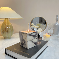 SAIDKOCC personnalisé luxe Jade froid bougeoir bonbons stockage pot petite taille avec plusieurs couleurs hôtel décoration