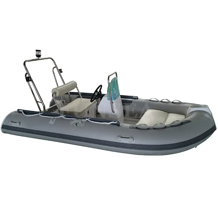 Cheap factory price fiberglass / aluminum rowing boats rib 390 pvc or hypalon air tube rescue inflatable boat shanghai