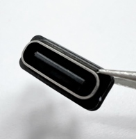 Connecteur femelle Type-C 2 broches à souder, étanche IPX7, en acier inoxydable pour PCB, rempli de colle époxy, uniquement pour alimentation