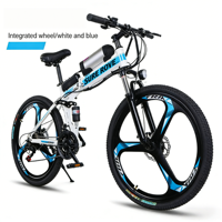 Directement de l'usine |   Vélo de montagne électrique pliable au lithium-ion, batterie centrale 36V 10.5Ah, 21 vitesses, cadre en acier haute teneur en carbone, 26 pouces