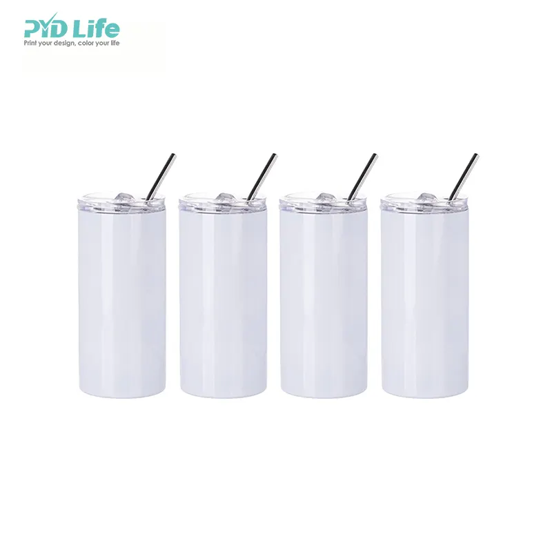 PYD Life Wholesale 16 oz Coffee Travel Stainless Steel Tumbler Sublimation Blank Tumblers for Sublimation Printing