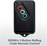 Télécommande de remplacement pour porte de garage BOSS 303 MHz à 3 boutons, émetteur pour ouvre-portes 303 MHz BHT4/BOL4/BOL6/BRD1