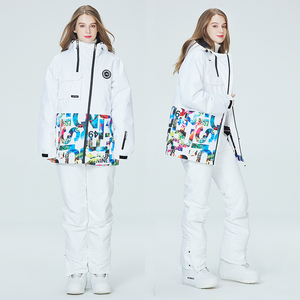 Completo da Sci Invernale Outdoor, Giacca e Pantaloni da Sci Termici, Parka Impermeabile e Antivento, <span class=keywords><strong>Tuta</strong></span> da Snowboard da <span class=keywords><strong>Donna</strong></span> - Product Image 6