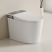 Nouvelle Conception - Toilette Intelligente à Bidet Intégré, à Chasse d'Eau Automatique Infrarouge, à Commodes Allongées et à Fonction Flip Flush
