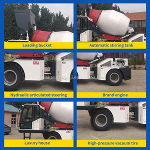 4 Kubikmeter Diesel-Betonmischer mit Pumpen trommel Hersteller bereit gestellte selbst ladende mobile Zement betonmischer - Product Image 4