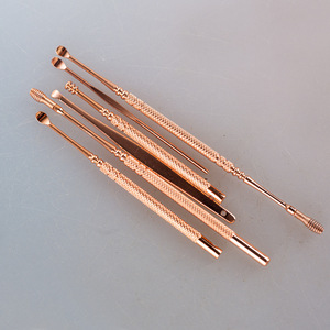 Stainless Steel Rose Gold <b>Ear</b> <b>Pick</b> 6 Piece Set Spiral Spring <b>Ear</b> Cleaning Tool For Earwax Removal - Product Image 2