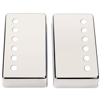 Housse de micro humbucker professionnelle 50/52 mm en argent nickelé chromé pour pièces de guitare Gibson Les Paul, vente en gros, boîtier métallique