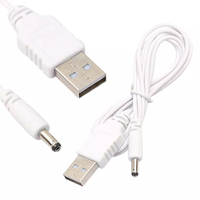 USB 3.0 AM Male ke DC Male Plug kabel ekstensi kabel putih panjang kabel Customizing untuk Printer kamera Audio