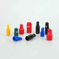 Bouchon de protection en PVC souple multi-tailles à languette facile à retirer pour tubes ronds, moulé par immersion, en vinyle, anti-humidité et anti-poussière