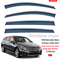 Déflecteur de voiture transparent en PC, pare-pluie et pare-vent pour Mercedes-Benz Classe R (R350L/R400L), protection des portes et des fenêtres de voiture