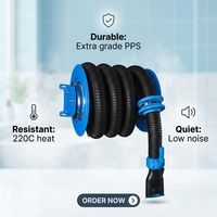 Enrouleur de Tuyau d'Extraction de Fumées Manuel Professionnel pour Garage Automobile, Résistant aux Hautes Températures, Prix Usine