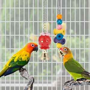 Jouets pour oiseaux en bois de haute qualité, sûrs, perchoirs et anneaux pour parruches, jouets haut de gamme pour animaux de compagnie - Product Image 2