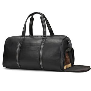 Sac de voyage en cuir de vache véritable pour homme, vente en gros personnalisée, style vintage, sac de sport imperméable avec fermeture éclair, sac de sport à bandoulière - Product Image 5