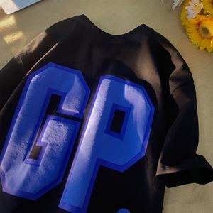 Wholesale Heavyweight Oversized t Shirt Custom 3D Foam Puff Print Men T-Shirt Printing Logo <b>Tshirt</b> for Man Men's Clothing - Product Image 3