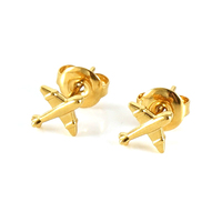 Ensemble de Bijoux Lincy Hollow Étanche pour Femmes: Boucles d'Oreilles et Bijoux en Acier Inoxydable Motif Trèfle à Quatre Feuilles, Cœur, Fleur, Nuage