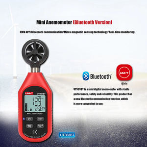 Anémomètre numérique portable Uni-t Ut363/ut363bt Mini, testeur de vitesse du vent avec écran LCD, mesureur de débit d'<span class=keywords><strong>air</strong></span> - Product Image 6