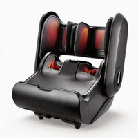 Fauteuil de massage des pieds et des jambes transfrontalier, machine de massage corporel chauffante entièrement automatique avec airbag, pétrissage, thérapie magnétique et fonction de minuterie pour la beauté