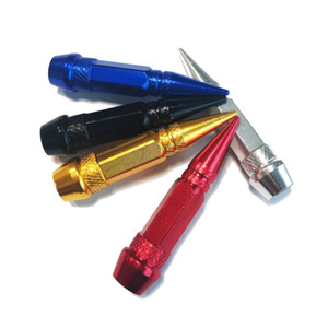 4 pièces/ensemble, valve de <span class=keywords><strong>pneu</strong></span> en aluminium de 65 mm, tige de roue, capuchons métalliques, couvre-pneus étanches pour voiture et moto, filetage 8V1, vente en gros - Product Image 2