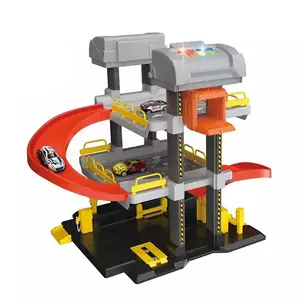 Divertido Garaje <span class=keywords><strong>de</strong></span> Plástico para Niños, <span class=keywords><strong>Juguete</strong></span> Educativo <span class=keywords><strong>de</strong></span> Tres Pisos con Pista y Estacionamiento - Product Image 1