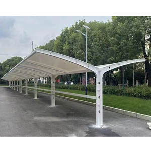 Không thấm nước PTFE màng carport bảo trì thấp bệnh viện bãi đậu xe ngoài trời mạnh mẽ chống ăn mòn tùy chỉnh - Product Image 4