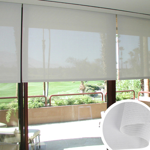 Tela de Malla para Persianas Enrollables con Protección Solar al 5% de Apertura, Color Blanco, para Persianas Enrollables Comerciales - Product Image 1