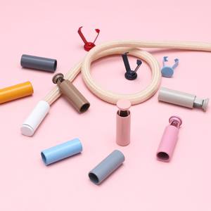 Botones de Bloqueo de Cordón Rectos - Botones de Aleación de Zinc para Cordones de Prendas, Tapas para Extremos de Cordones - Product Image 2