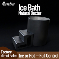 Baignoire autoportante en acier inoxydable, baignoire à glace, baignoire de plongeon froid pour la maison, l'hôtel, la salle de sport