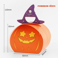 Boîte cadeau pliante personnalisée imperméable avec pelliculage mat pour bonbons d'Halloween, desserts, gâteaux et petites entreprises