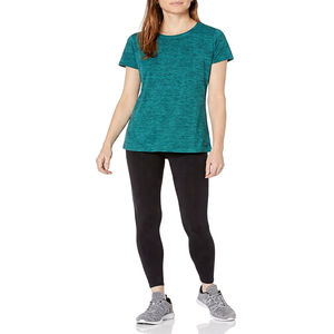 Custom logo High Quality Heavyweight 180gsm Printed Embroidered Plain Tee Plus Size Women's T-shirts - Product Image 5