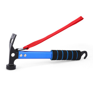 Outdoor Camping Hammer Aluminum Alloy <b>Sponge</b> <b>Handle</b> Non Slip Tent Peg 29.5X11Cm Multi Functional Hiking Tool - Product Image 2