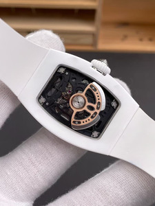 Reloj de Hombre Mecánico Automático, a Prueba de Agua, con Moissanita y Tourbillon, de Cerámica Blanca, de Alta Calidad, Lujoso y Moderno - Product Image 5