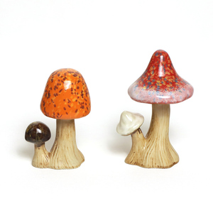Simulazione giardino in <span class=keywords><strong>ceramica</strong></span> funghi statue ornamenti da giardino statuette cortile decorazione - Product Image 5