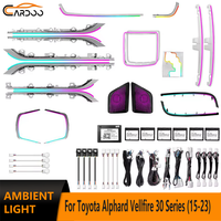 Éclairage d'ambiance Cardoo pour Toyota Alphard Vellfire Série 30 2015-2023, kit d'éclairage LED intérieur 64 couleurs, mise à niveau style OEM
