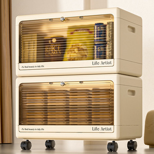 Life Artist Storage Cabinet With Wheels For Kids Toy And Snack Organizer Living Room Kitchen Use - Product Image 4