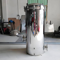 Filter pemurni air penghilang bakteri wadah Filter baja tahan karat dilengkapi dengan kartrid Filter 10 mikron/tas